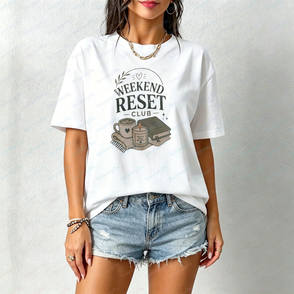 Your Health Wellness - Weekend Reset Club T-Shirt Selbstpflege Damen-T-Shirt