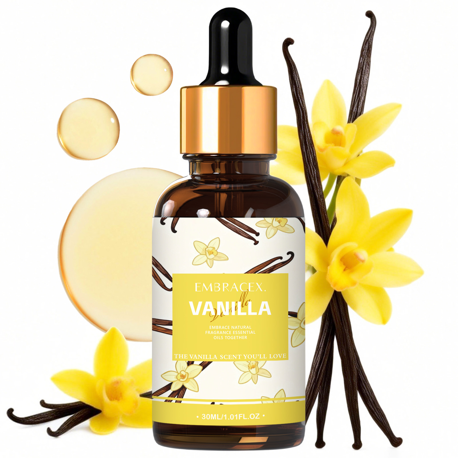 Aromatherapy Diffuser - 30 ml ätherisches Vanilleöl für Diffusoren,
