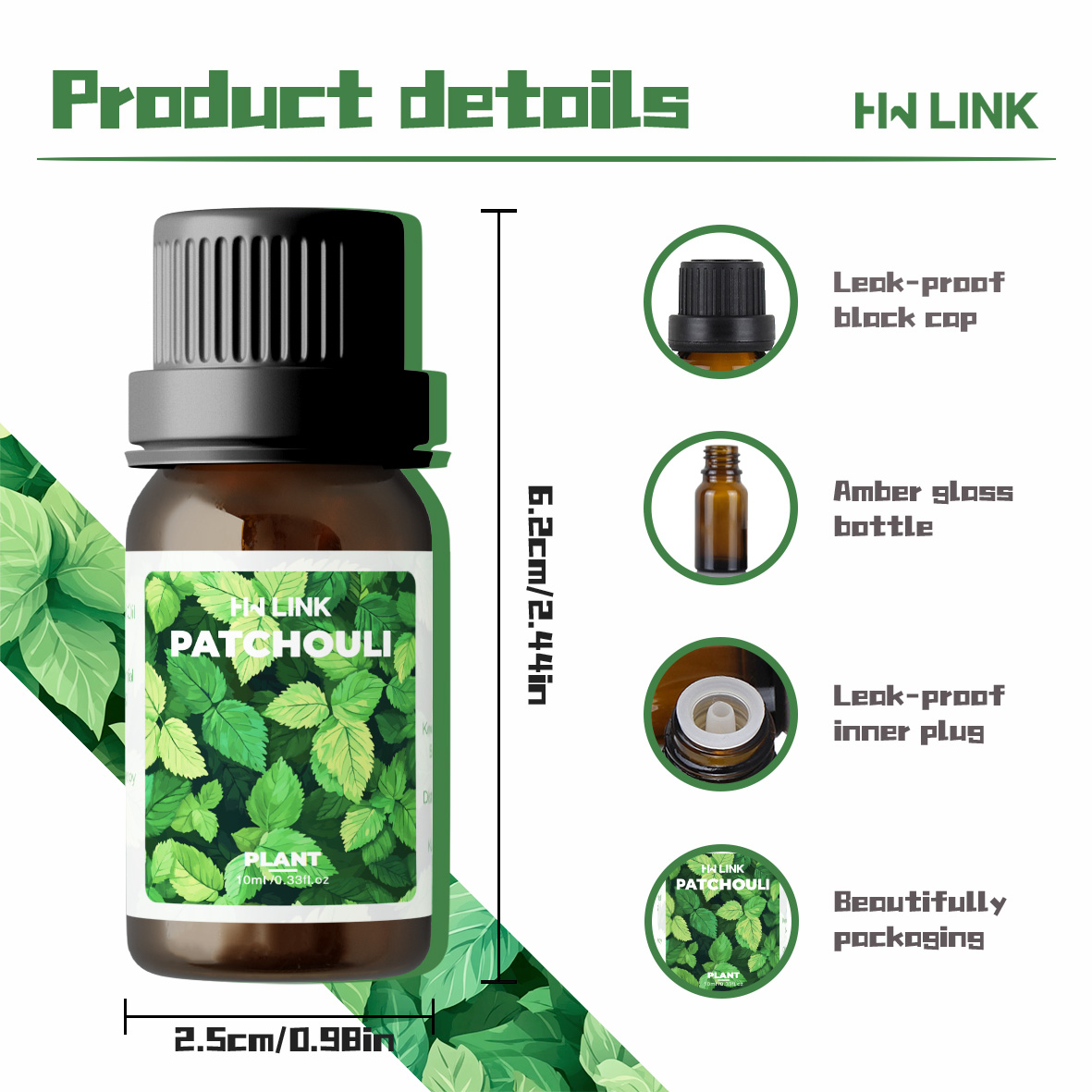 10ml Patschuli Ätherische Öle  – Aromatherapy Diffuser Bewertung und Preis