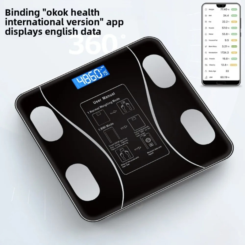 26x26cm Wiederaufladbare Smart – Digital Body Weight Scale Bewertung und Preis